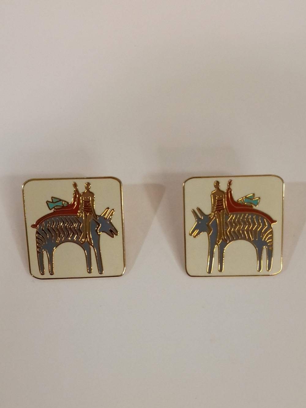 Laurel Burch Fantasy Friends Earrings - Vintage 1980s!